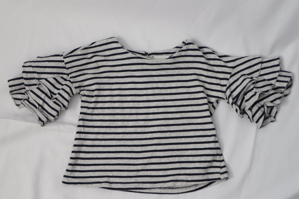 Seed Stripe and Frill Top