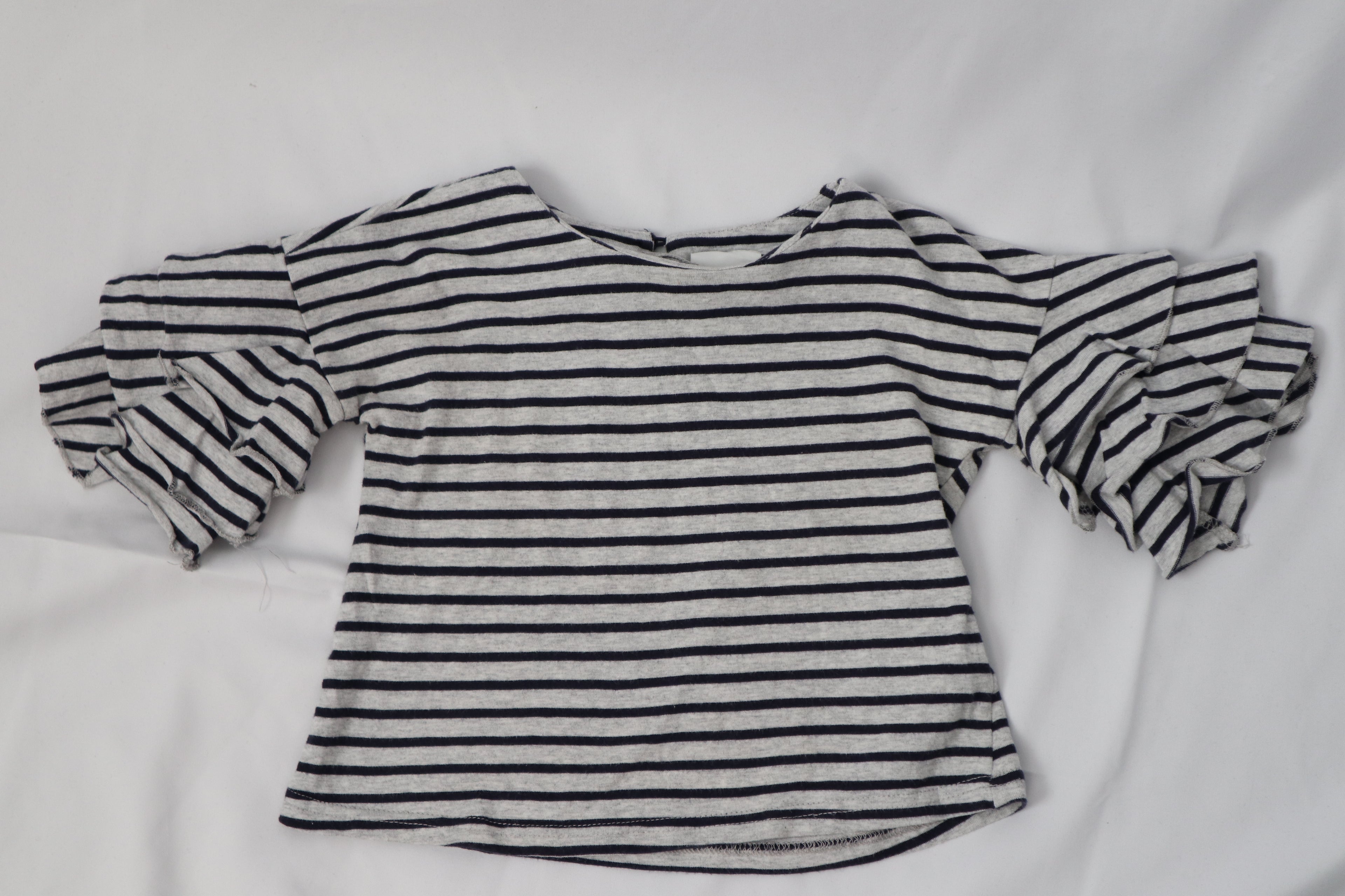 Seed Stripe and Frill Top