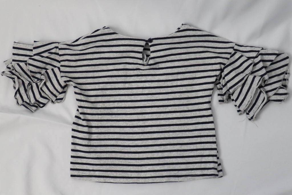Seed Stripe and Frill Top
