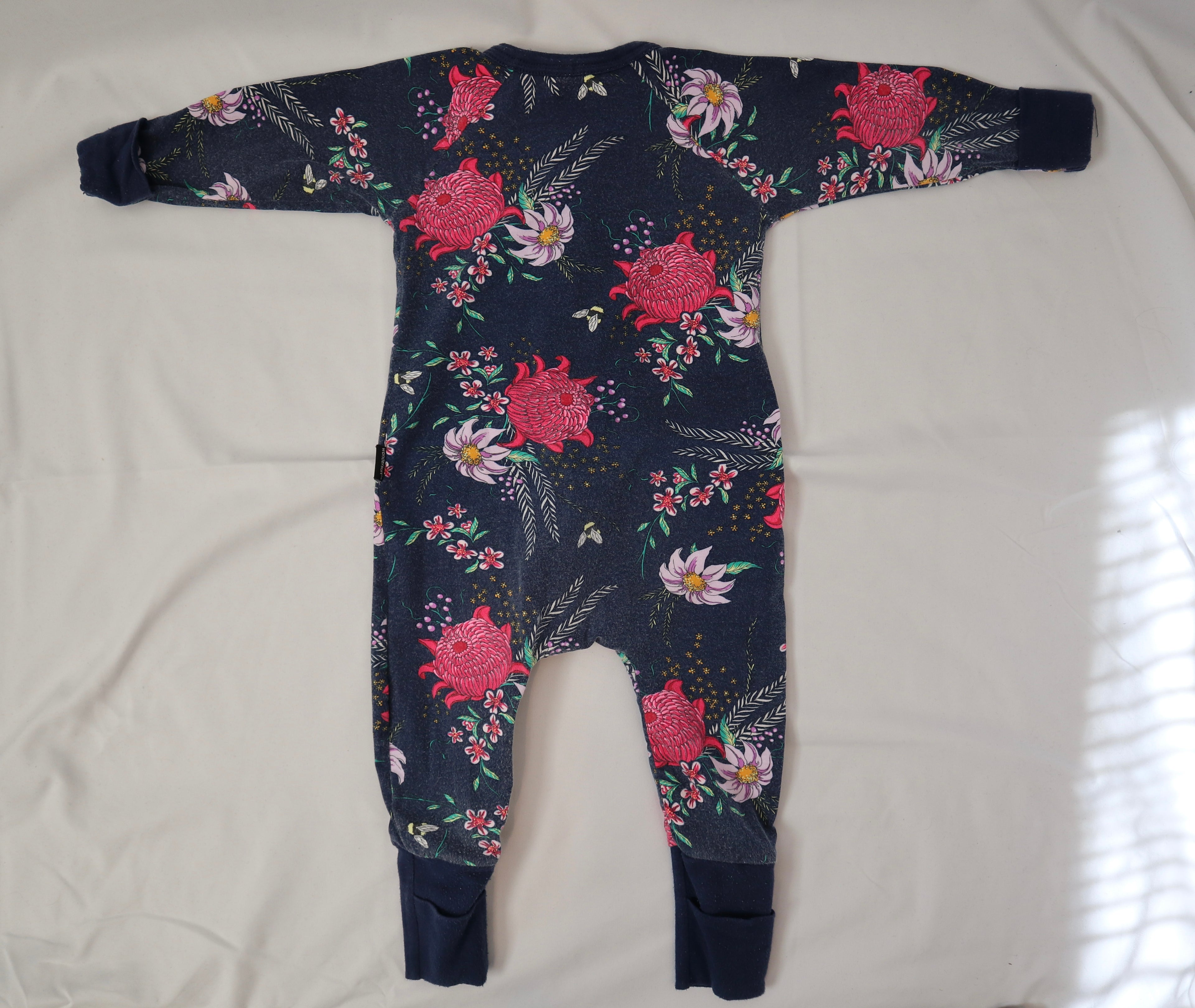 Bonds Navy and Flower Wondersuit