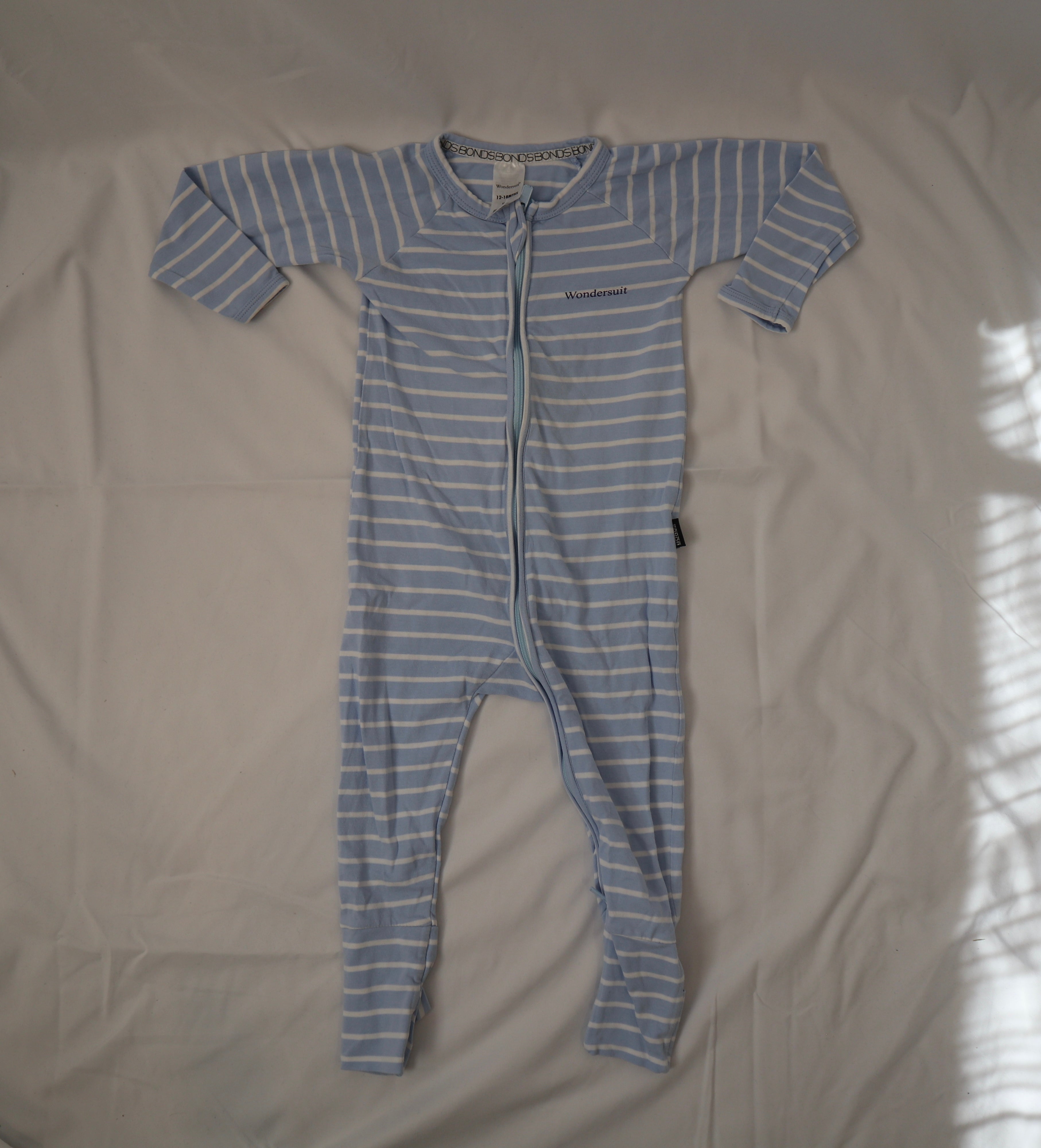 Bonds Blue and White Stripe Wondersuit