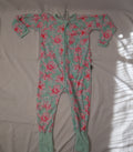 Bonds Green and Pink Flower Wondersuit
