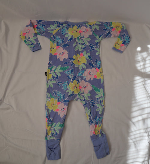 Bonds Blue and Flowers Wondersuit