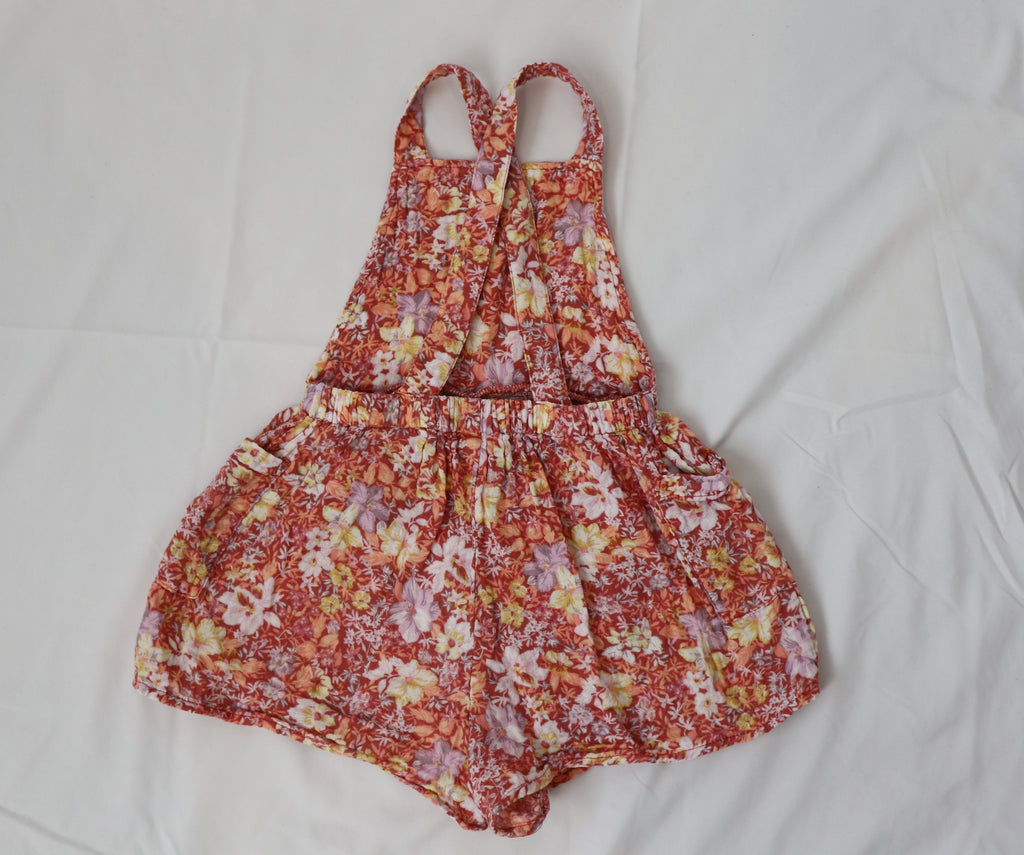 Cotton On Kids Floral Overalls