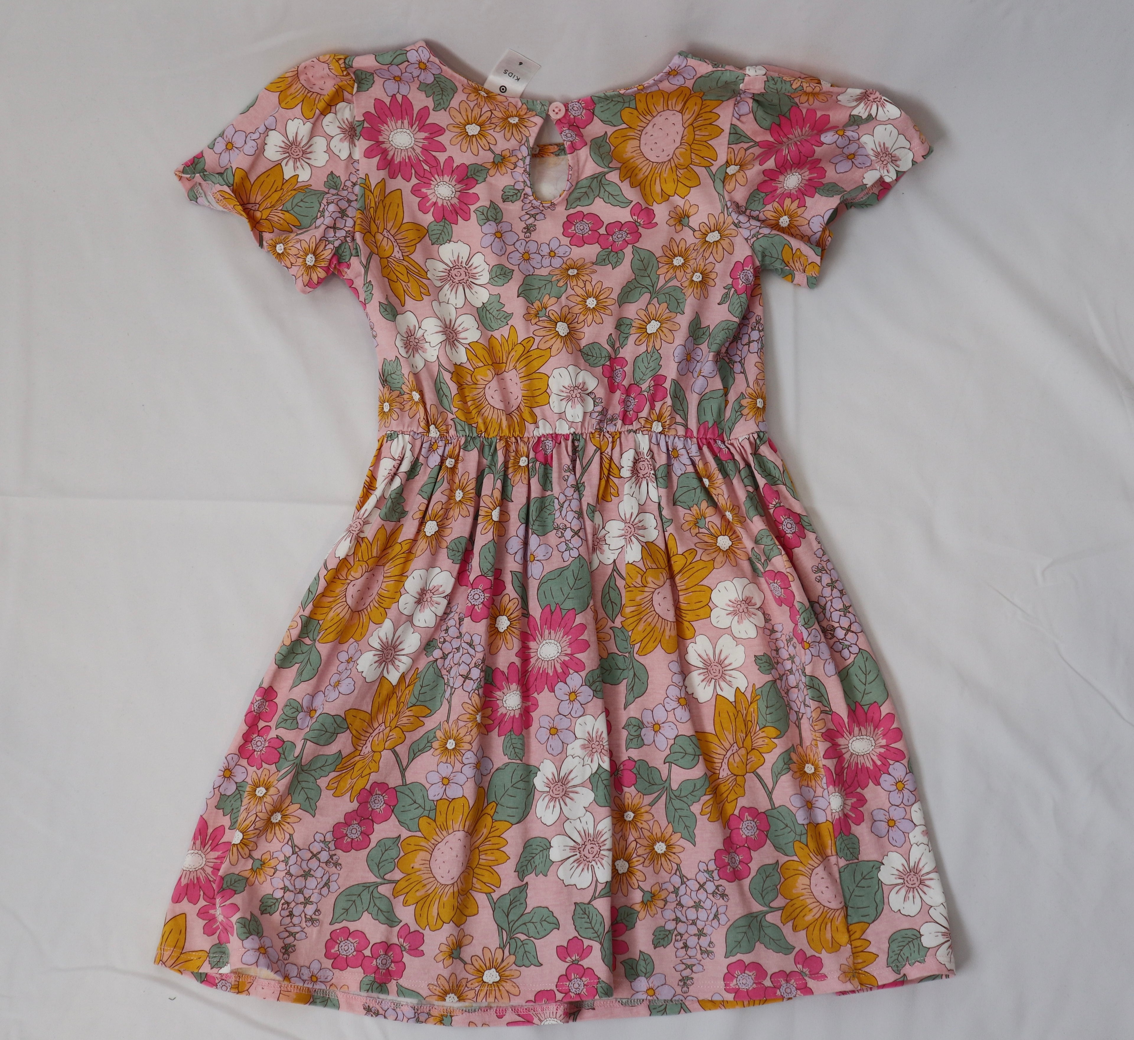 Target Pink and Colourful Flower Dress