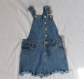 Seed Frayed Denim Overalls