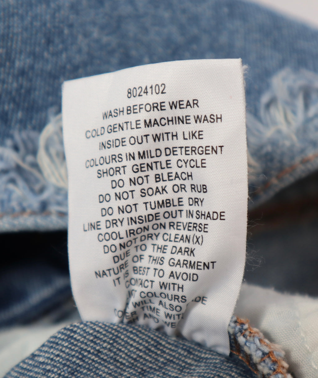 Seed Frayed Denim Overalls