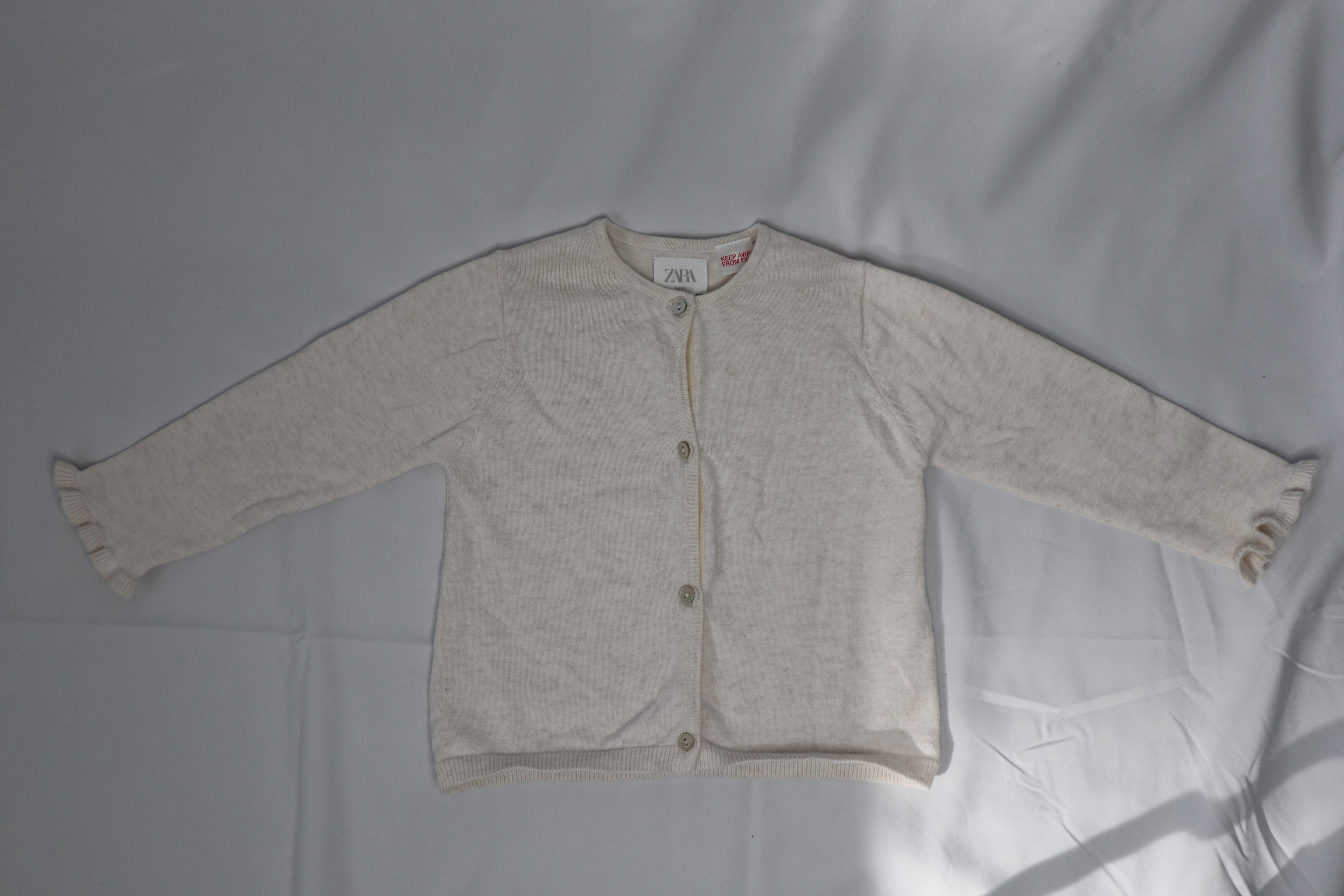 Zara Frill Cuff Cardigan